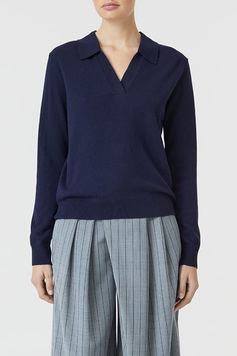 POLO LONGSLEEVE KNITS DARK NIGHT 1