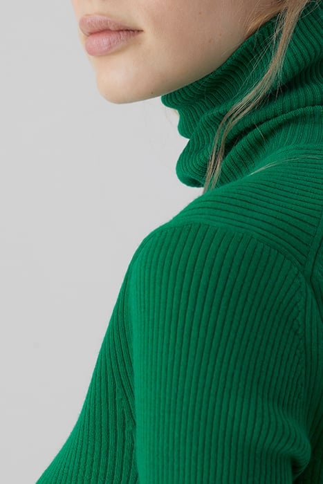 SLIM ROLLI LONG SLEEVE KNITS GREEN PATINA 4