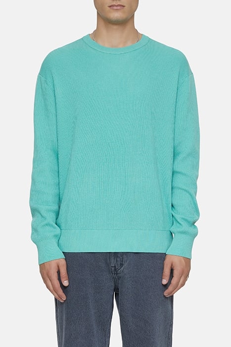 CREWNECK KNITS GLAZED GREEN 1