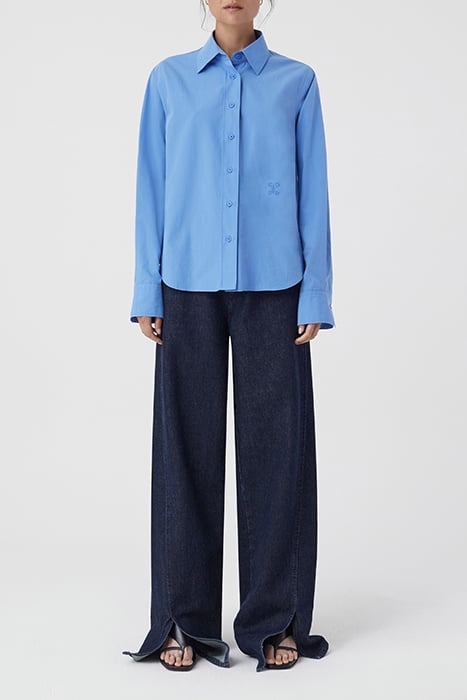 STRAIGHT FITTED SHIRT SHIRTS & BLOUSES CHAMBRAY BLUE 3