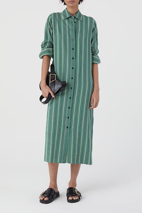 MAXI SHIRT DRESS DRESSES NEW GREEN 1