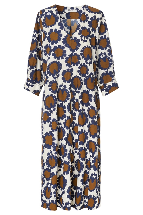 COTTON PRINTED DRESS JAPAN BLUE 4