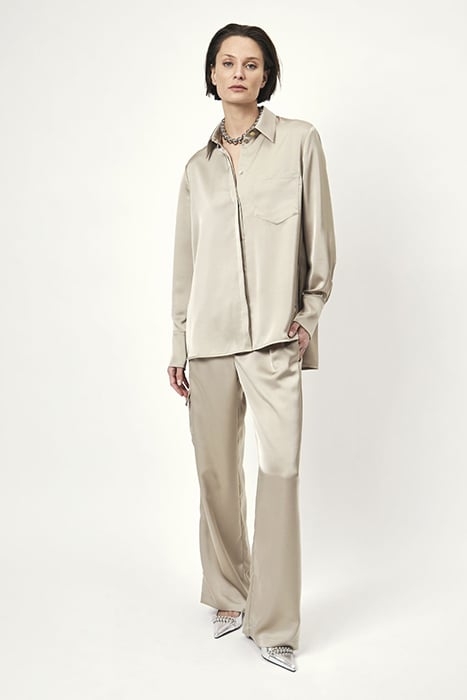 HARLOW SATIN WIDE PANTS TIMELESS TAUPE 1
