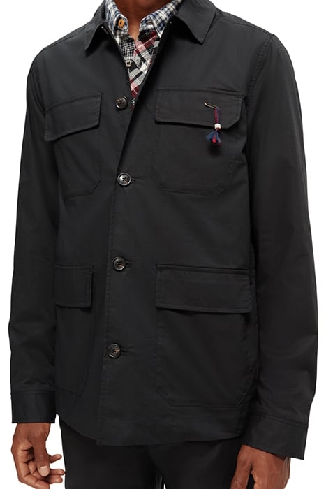 LIGHTWEIGHT POPLIN ARMY JACKET BLACK 8
