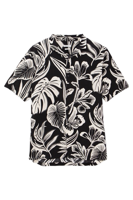 PURE EDITION – BLACK TROPICAL FLOWER REGULAR SHIRT 5