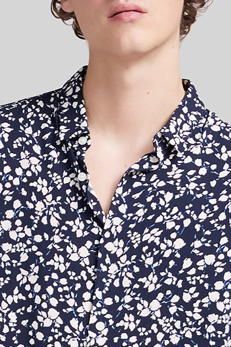 NAVY LENZING™ ECOVERO™ FLOWERY SLIM SHIRT 5