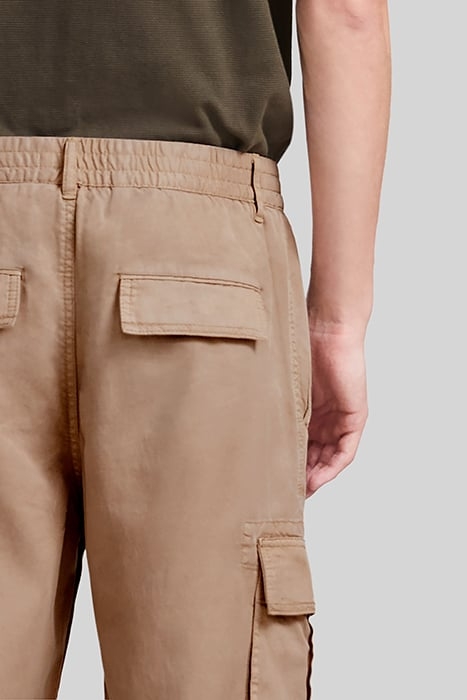 BEIGE LYOCELL® CARGO TROUSERS 6