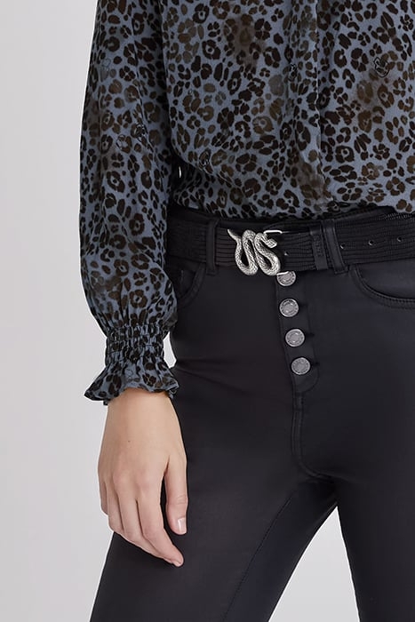 BLUE LENZING™ ECOVERO™ PANTHER-PRINT TOP 6