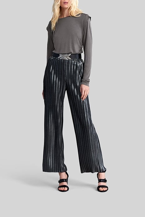 GREY T-SHIRT WITH MICROBEADS ON SHOULDERS 3