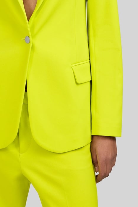 LIME GREEN SUIT JACKET WITH PIN-BADGE DECOR 6