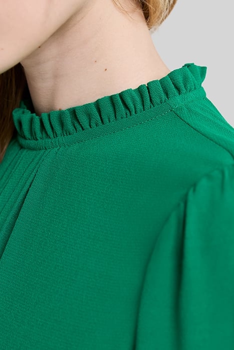 MINT UPCYCLED DRESS WITH RUFF COLLAR 6