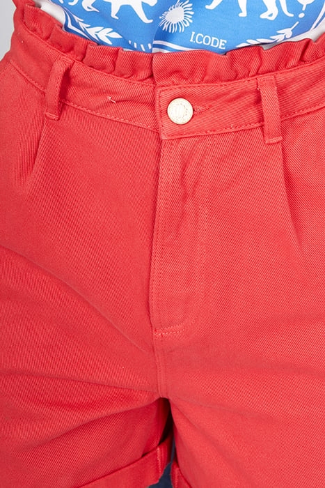 CORAL DENIM SHORTS 5