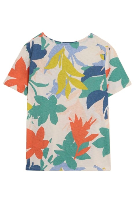 ABBIE PRINT TEE WHITE PRINT 5