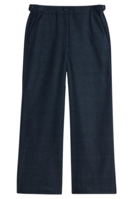 UNA TWEEDY WIDE LEG TROUSER NAVY MULTI 3