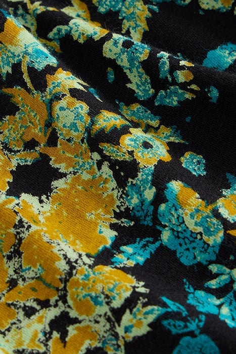 MEGAN JERSEY MIDI DRESS BLACK PRINT 6