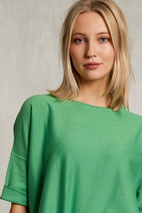 GREEN SWEATER AJOUR ON BACK GREEN 4