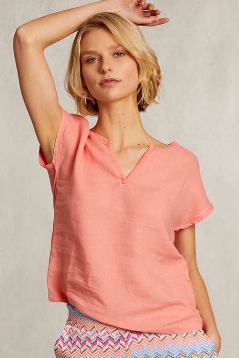 ORANGE V-NECK T-SHIRT 1