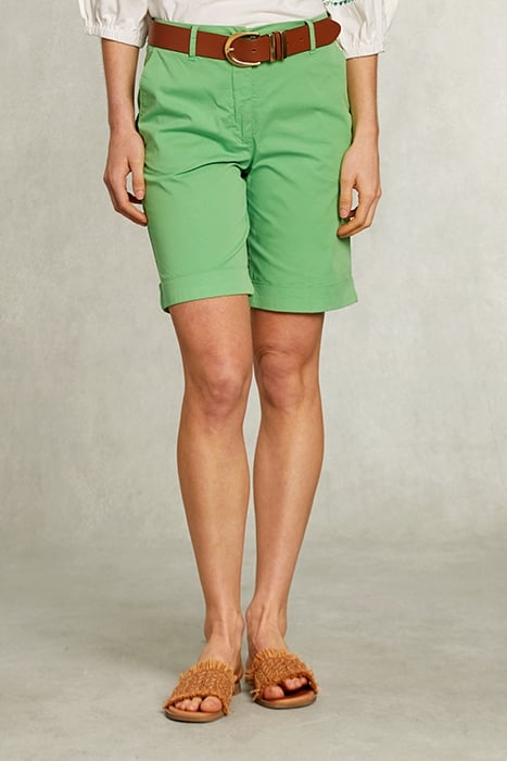 GREEN COTTON BERMUDA 2 POCKETS GREEN 1