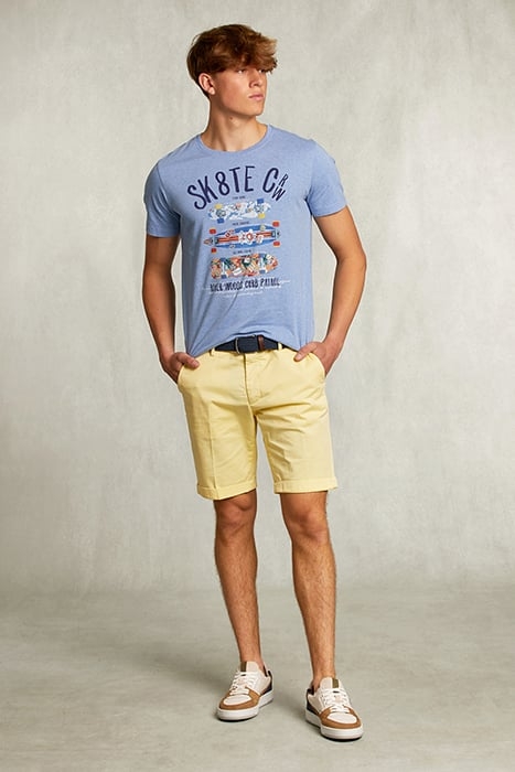 NORMAL FIT BASIC T-SHIRT BLUE GIN MEL BLUE 3