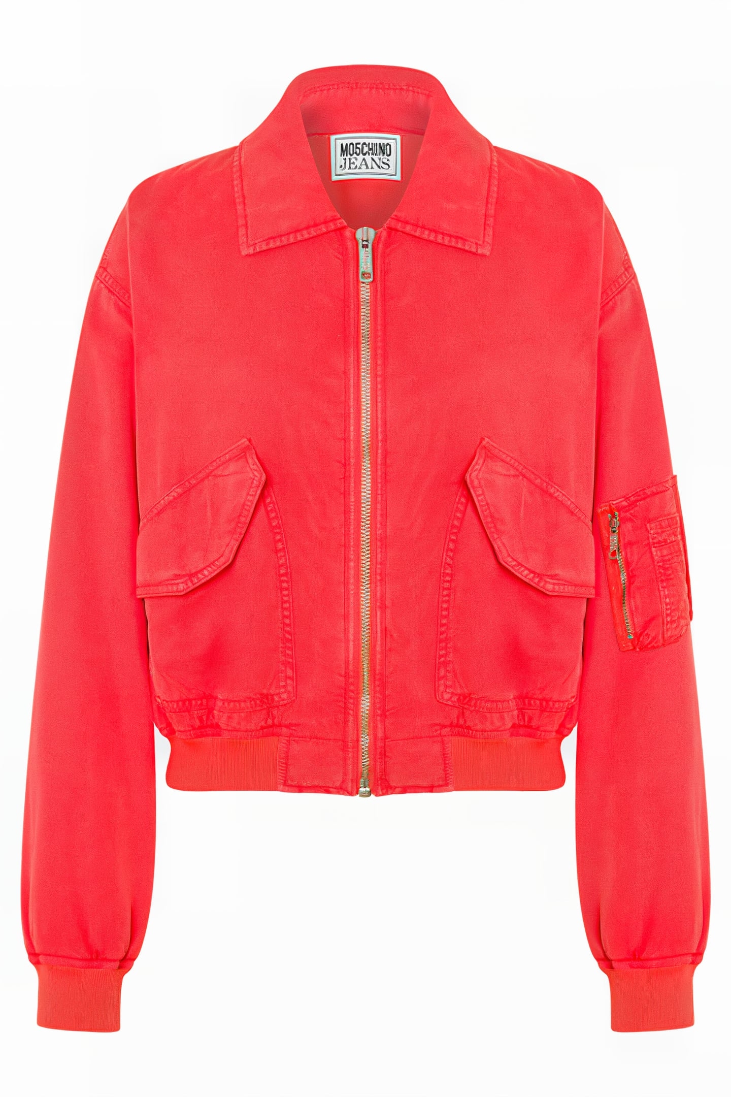 GARMENT-DYED LYOCELL BOMBER JACKET RED 3