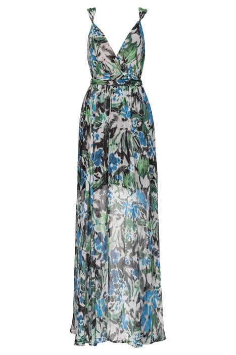 CAMADOREA DRESS LIGHT BLUE/GREEN/BLACK 1