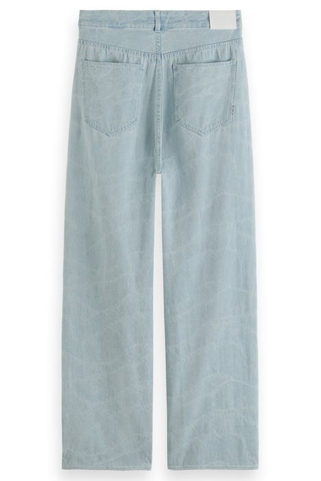 THE RIPPLE AUTHENTIC STRAIGHT JEANS — INDIGO WAVE JACQUARD I 5