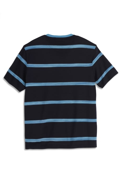 TEXTURED SPACEDYE STRIPE SS TEE NIGHT 2
