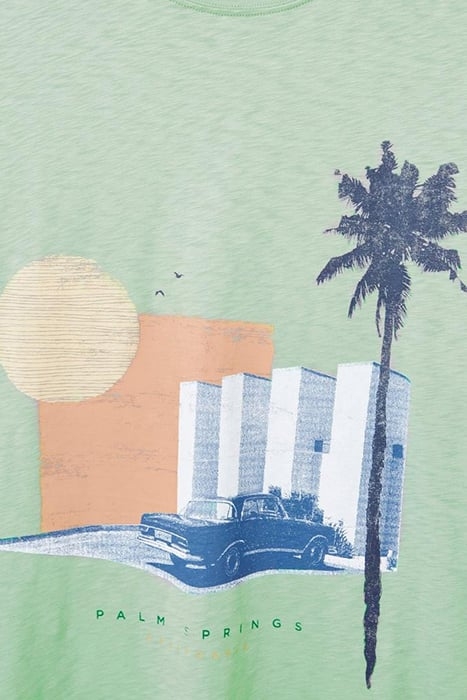 PALM SPRINGS GRAPHIC TEE DUSTY GREEN 4