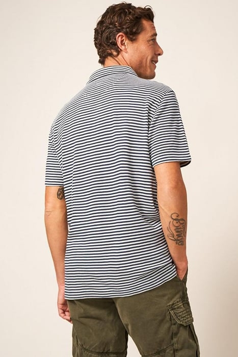 REVERE STRIPE POLO DARK NAVY 2