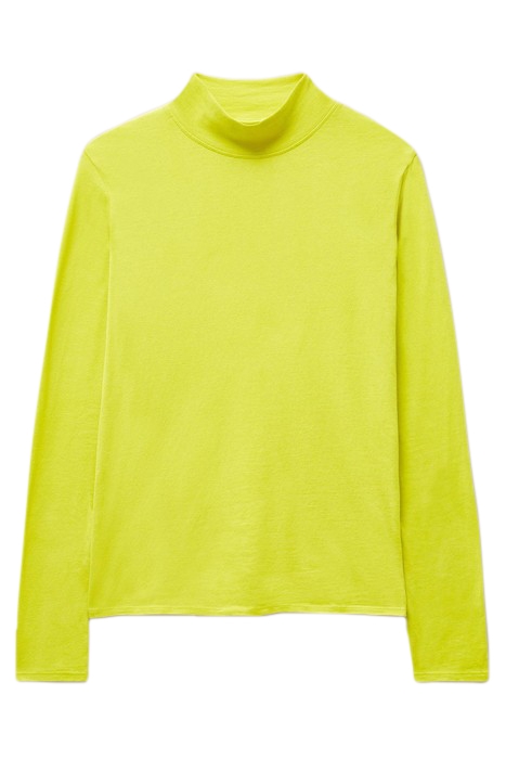 CAMILE HIGH NECK TEE MID CHARTREUSE 3