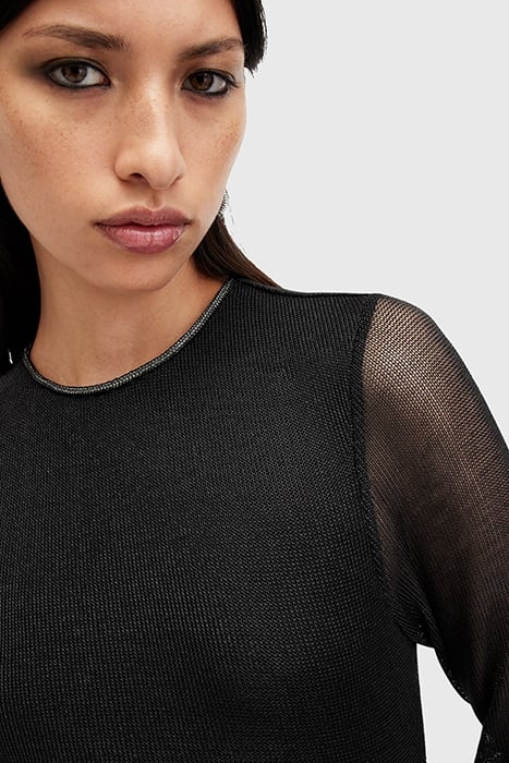 NORA SPARKLE DRESS BLACK SHIMMER 6