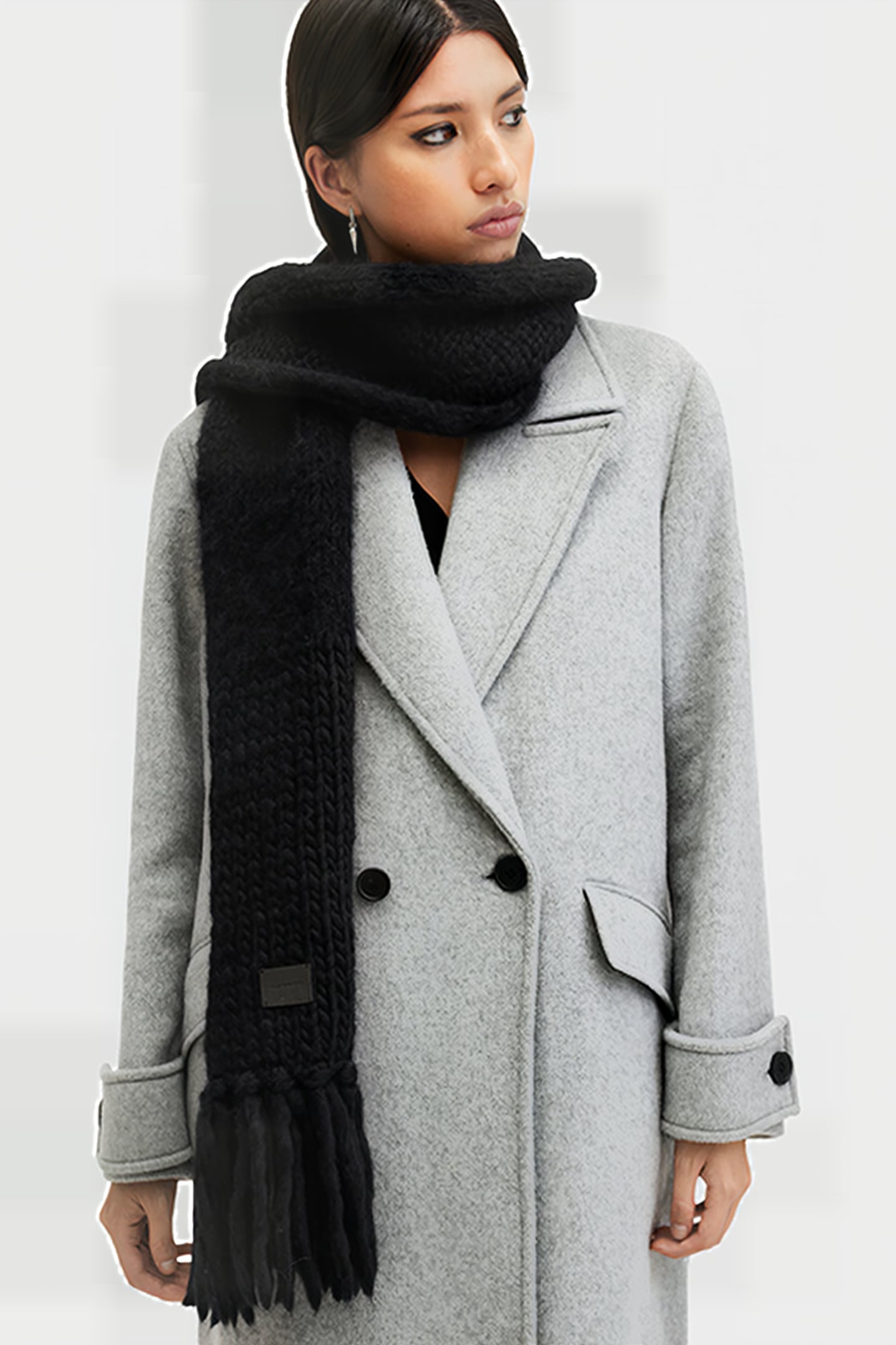 AMBER MIX SCARF BLACK 2