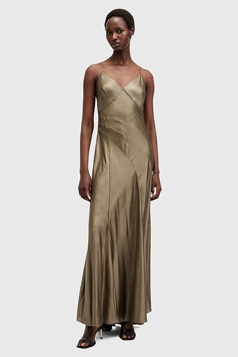 LILI MAXI DRESS METALLIC GOLD 1