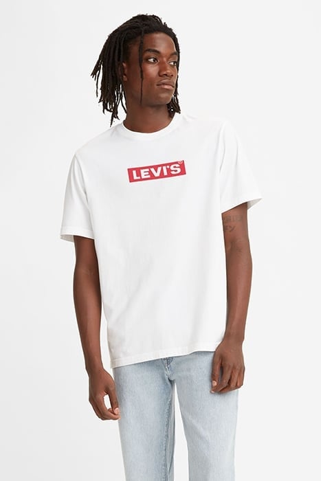 SS RELAXED FIT TEE BOXTAB WHITE GRAPHI 1
