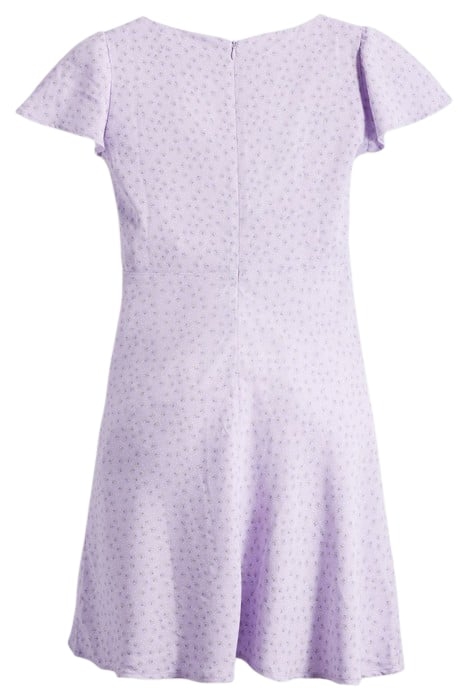 SKYLAR FLUTTER SLV DRESS JANE FLORAL PUR 4