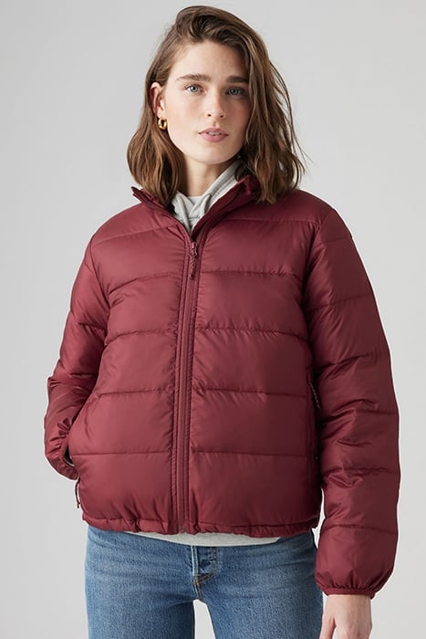 PIPER POLY PACKABLE JACKET BURGUNDY 3