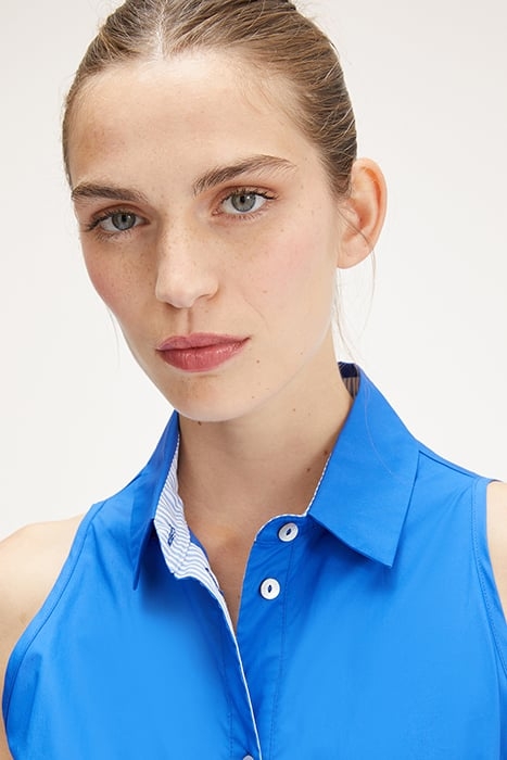 POPLIN CHEMISIER DRESS BLUE 5