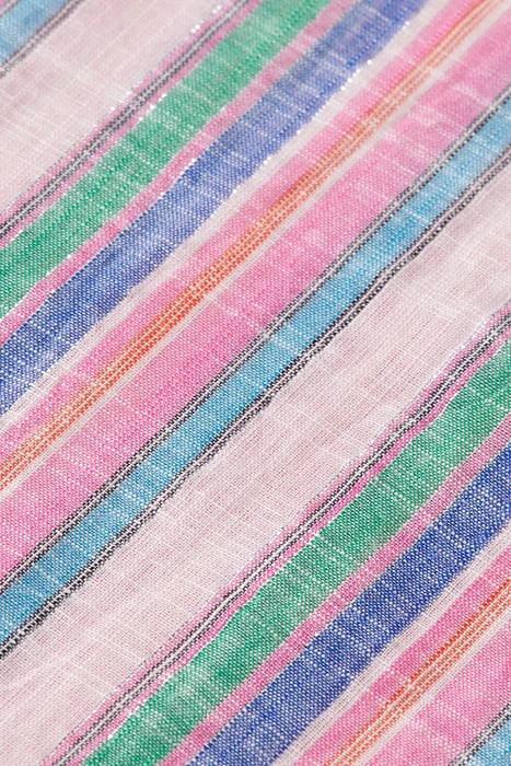 MULTICOLOUR LUREX STRIPE PULL-ON BEACH PANT BEACH STRIPE 7