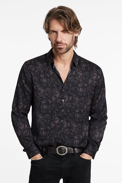 SLIM FIT MULTI BUTTON SHIRT MAUVEWOOD 1