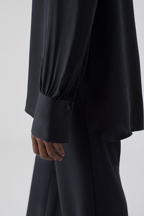 GATHERED TOP SHIRTS & BLOUSES BLACK 5