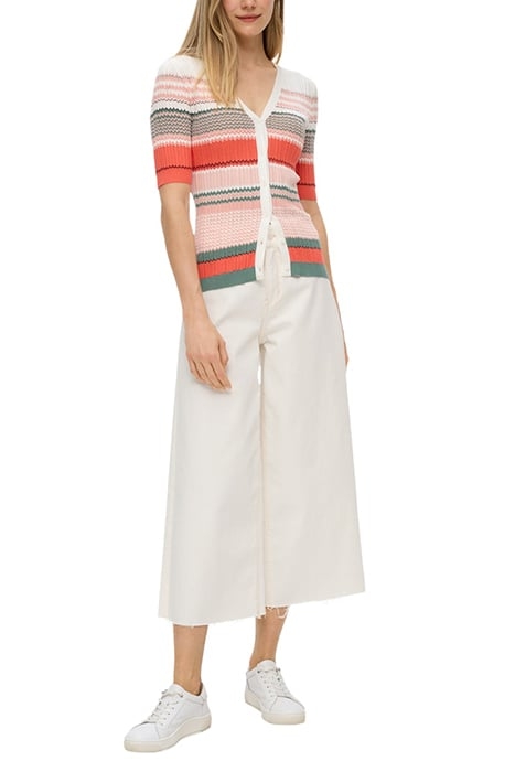 S.OLIVER CARDIGAN RED-CORAL-WHITE 3