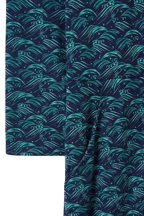 RUA JERSEY SHIRT DRESS NAVY PRINT 4