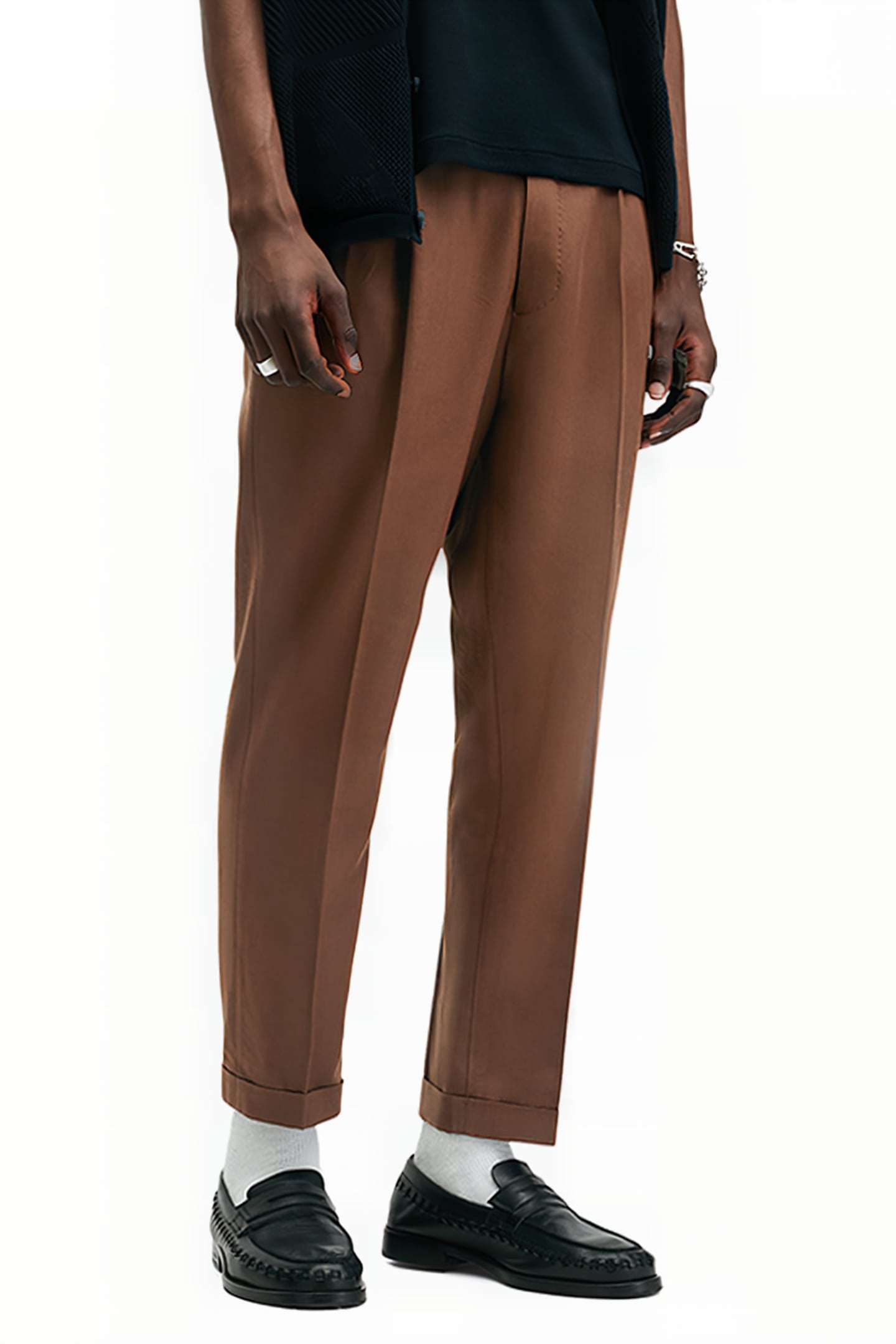 TALLIS TROUSER BLUNT BROWN 1