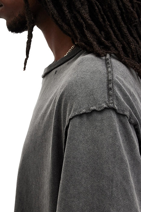 HEATH SS CREW WASHED BLACK 7