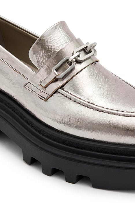ALEXIA CHAIN LOAFER GUNMETAL GREY 6