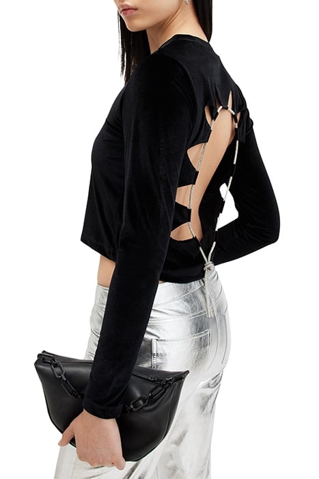 REGINA VELVET TOP BLACK 6