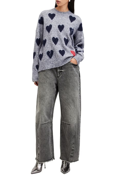 AMORA JUMPER GREY MARL/INK BLUE 3