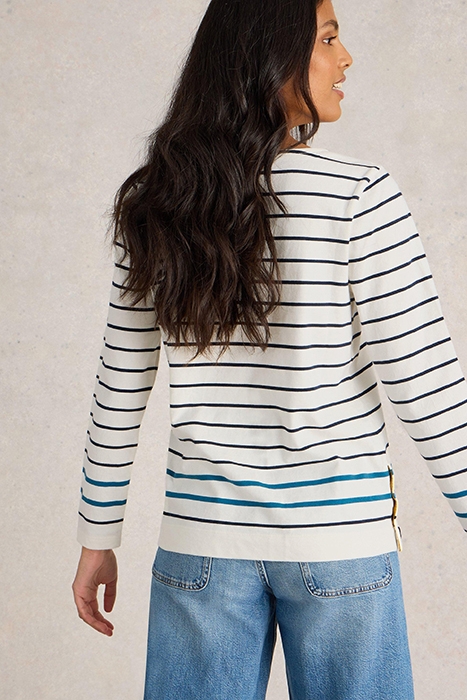 WILLOW STRIPE LS TOP WHITE MULTI 2