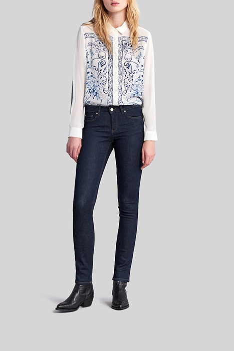 LOW WAIST BLUE SLIM JEANS 3