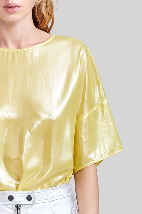 YELLOW LAMÉ LOOSE TOP 4